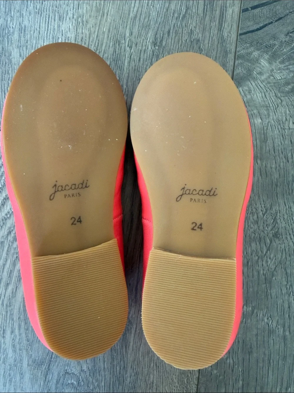 Jacadi Ballerinas Sneaker Girl Shoes 3 Pairs Size 24 & 25